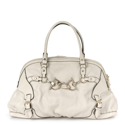 Gucci Calfskin Medium Horsebit Nail Boston Off White 1 of 10