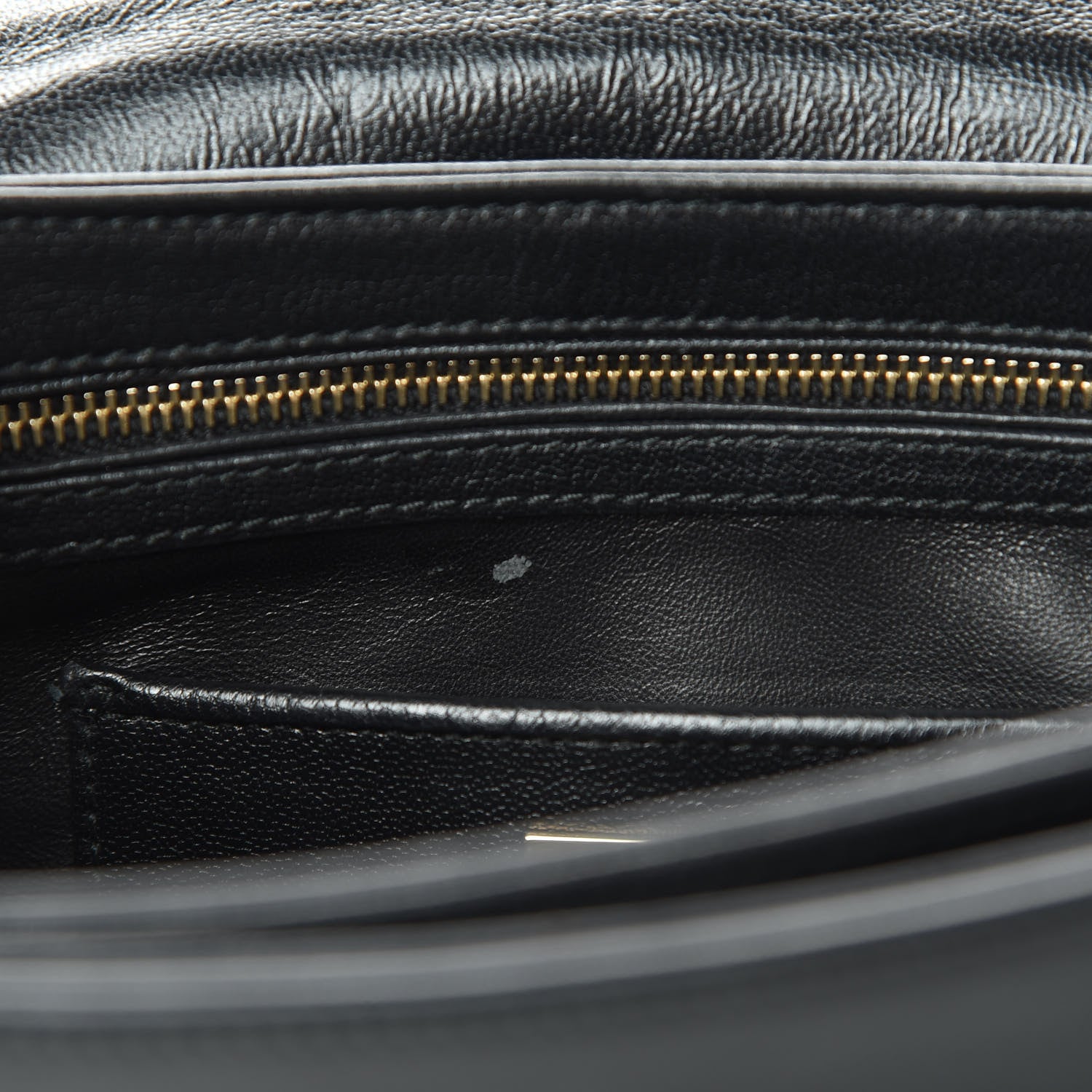 Miu Miu Goatskin Madras Shoulder Bag Black 13 of 16