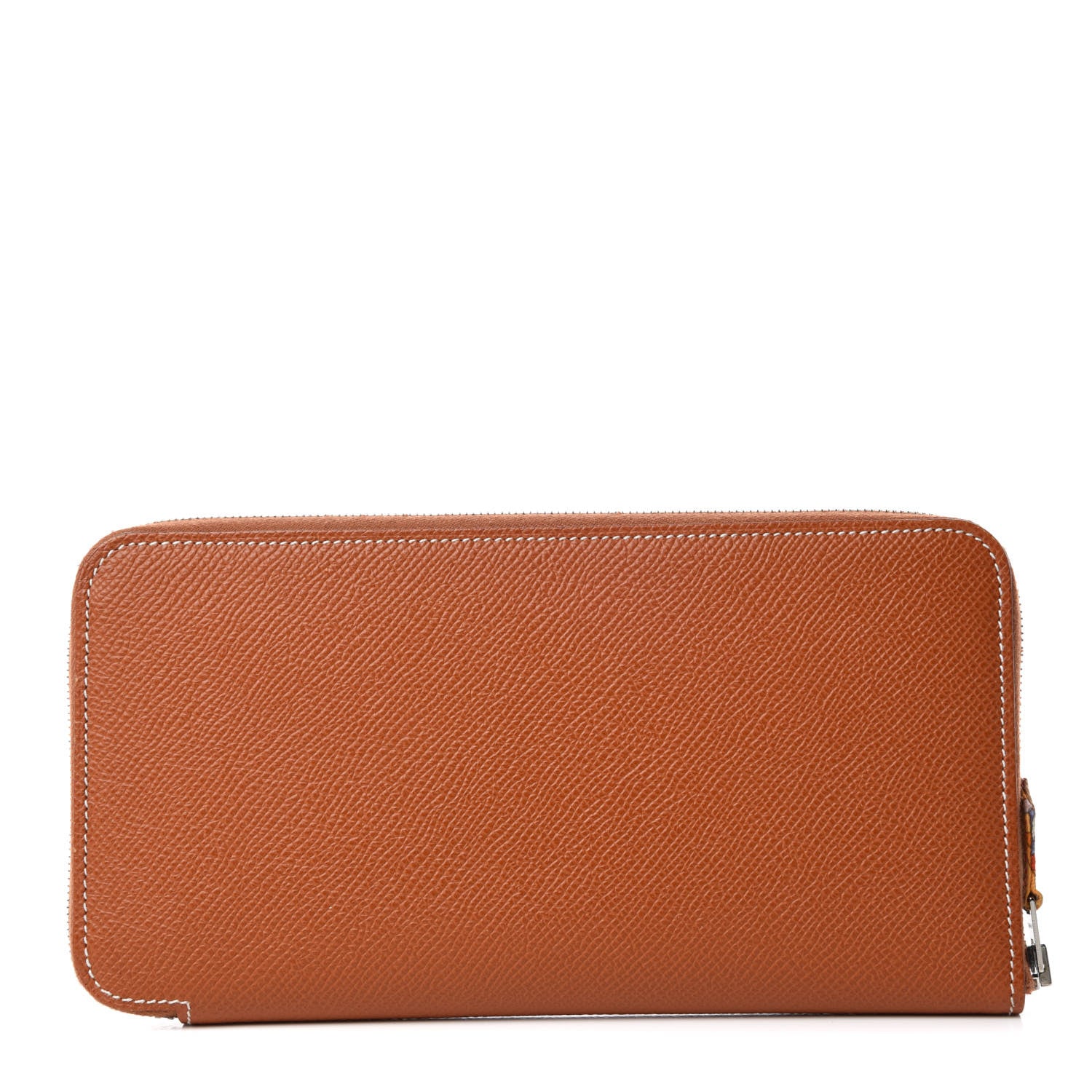 Hermes Epsom Silk'In Wallet Cognac 1 of 13