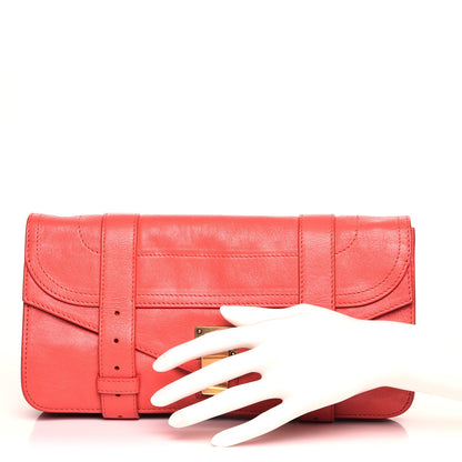 Proenza Schouler Lambskin PS1 Pochette Clutch Deep Coral 10 of 14