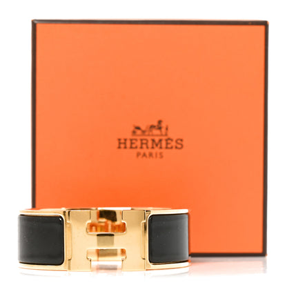 Hermes Enamel Wide Clic Clac H Bracelet PM Black 5 of 5