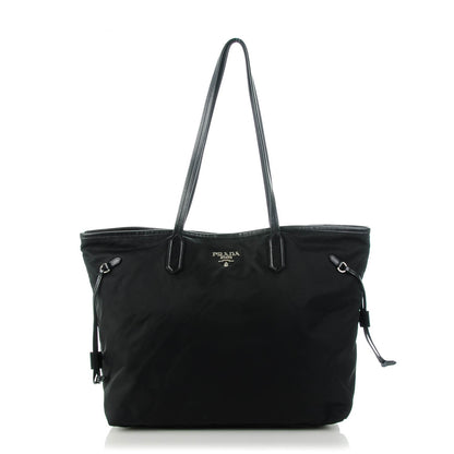 Prada Saffiano Tessuto Nylon Tote Nero Black 1 of 8