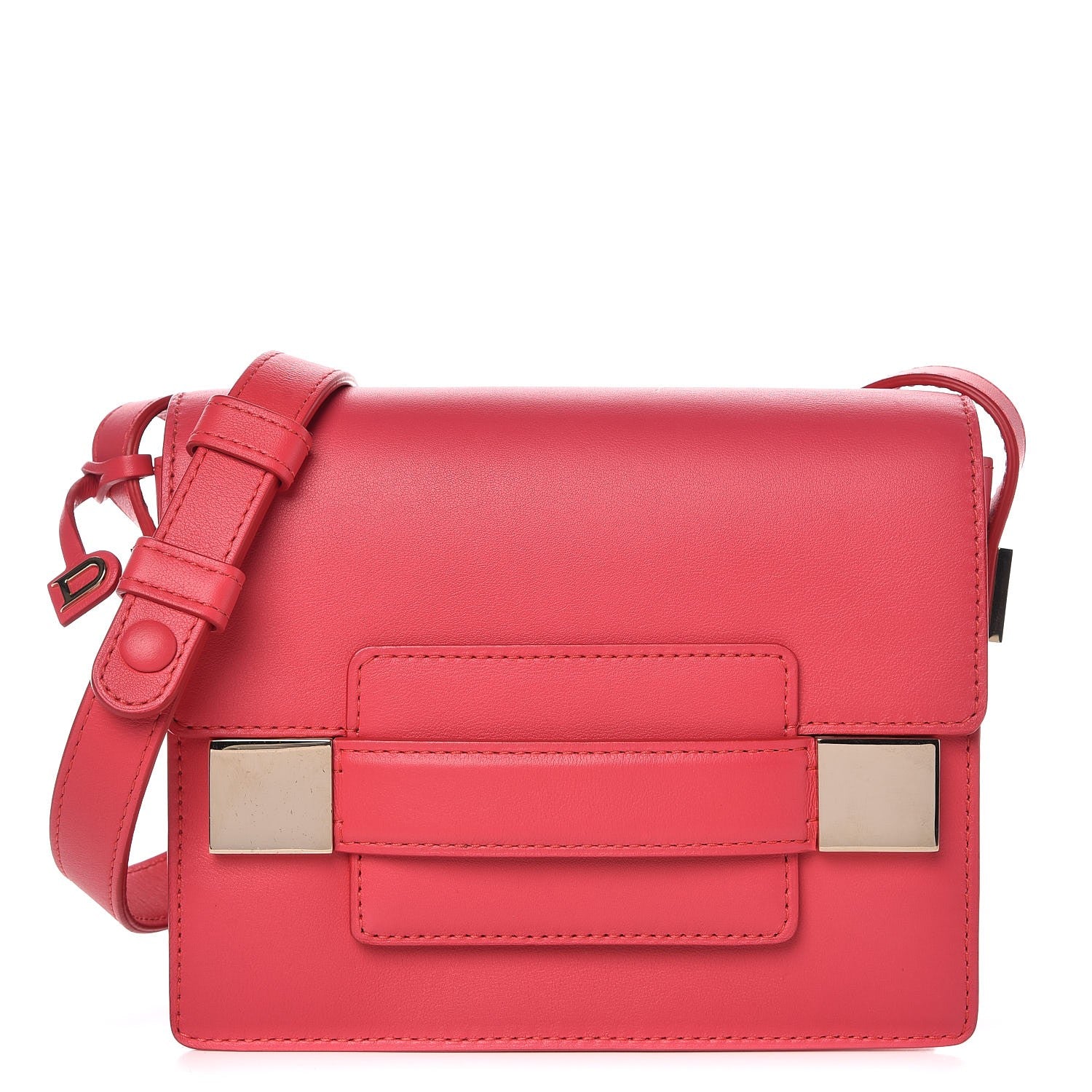 Delvaux Calfskin Mini Madame Crossbody Coral 1 of 7