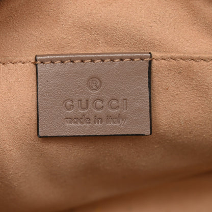 Gucci Calfskin Matelasse Mini GG Marmont Chain Shoulder Bag Porcelain Rose 6 of 11