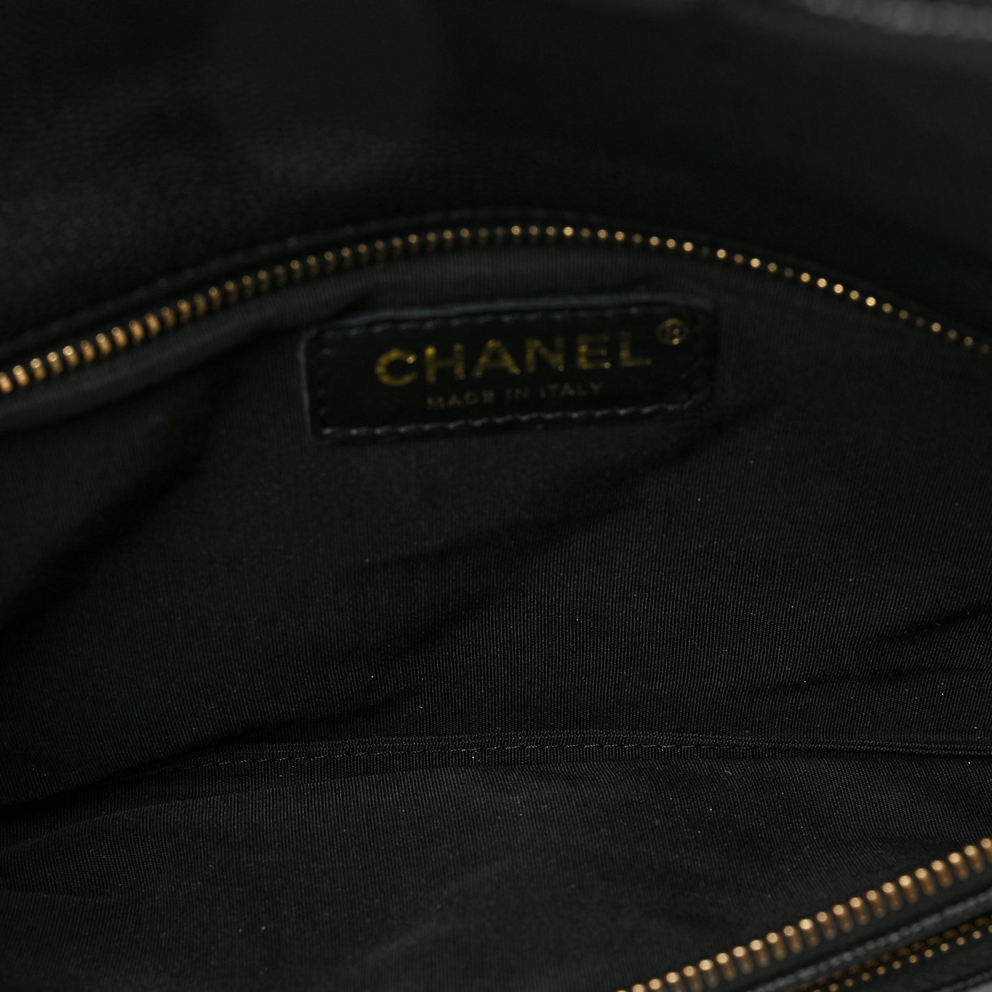 Caviar Quilted Flap Clutch Black