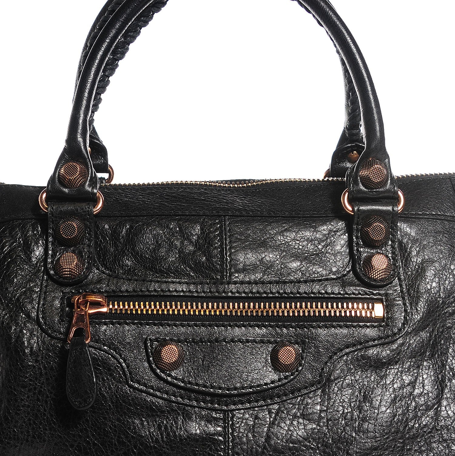 Balenciaga Agneau Giant 12 Rose Gold Hardware Work Black 9 of 11