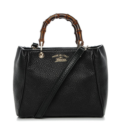 Gucci Cellarius Calfskin Mini Bamboo Shopper Tote Black 1 of 6