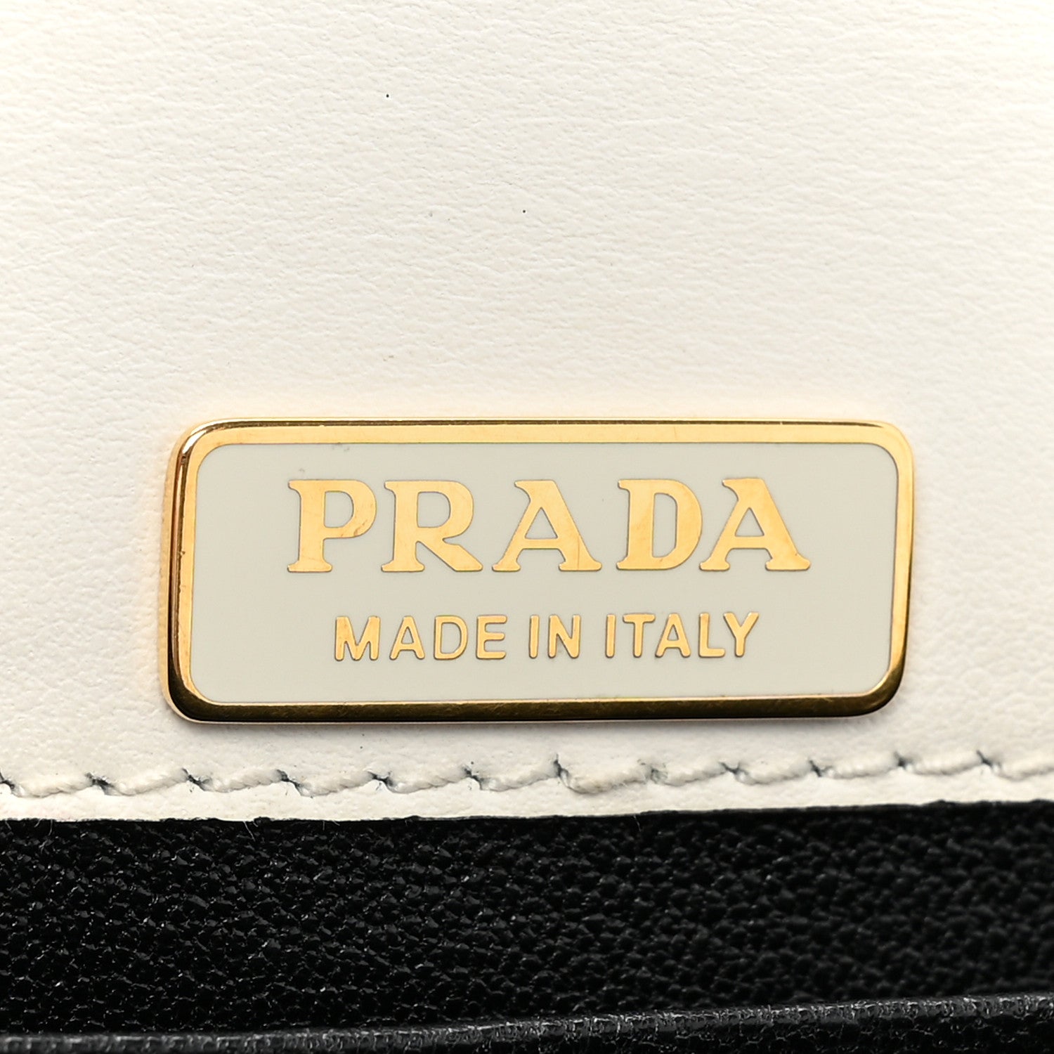 Prada City Calf Saffiano Cahier Bag Talco Black 6 of 11