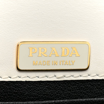 Prada City Calf Saffiano Cahier Bag Talco Black 6 of 11