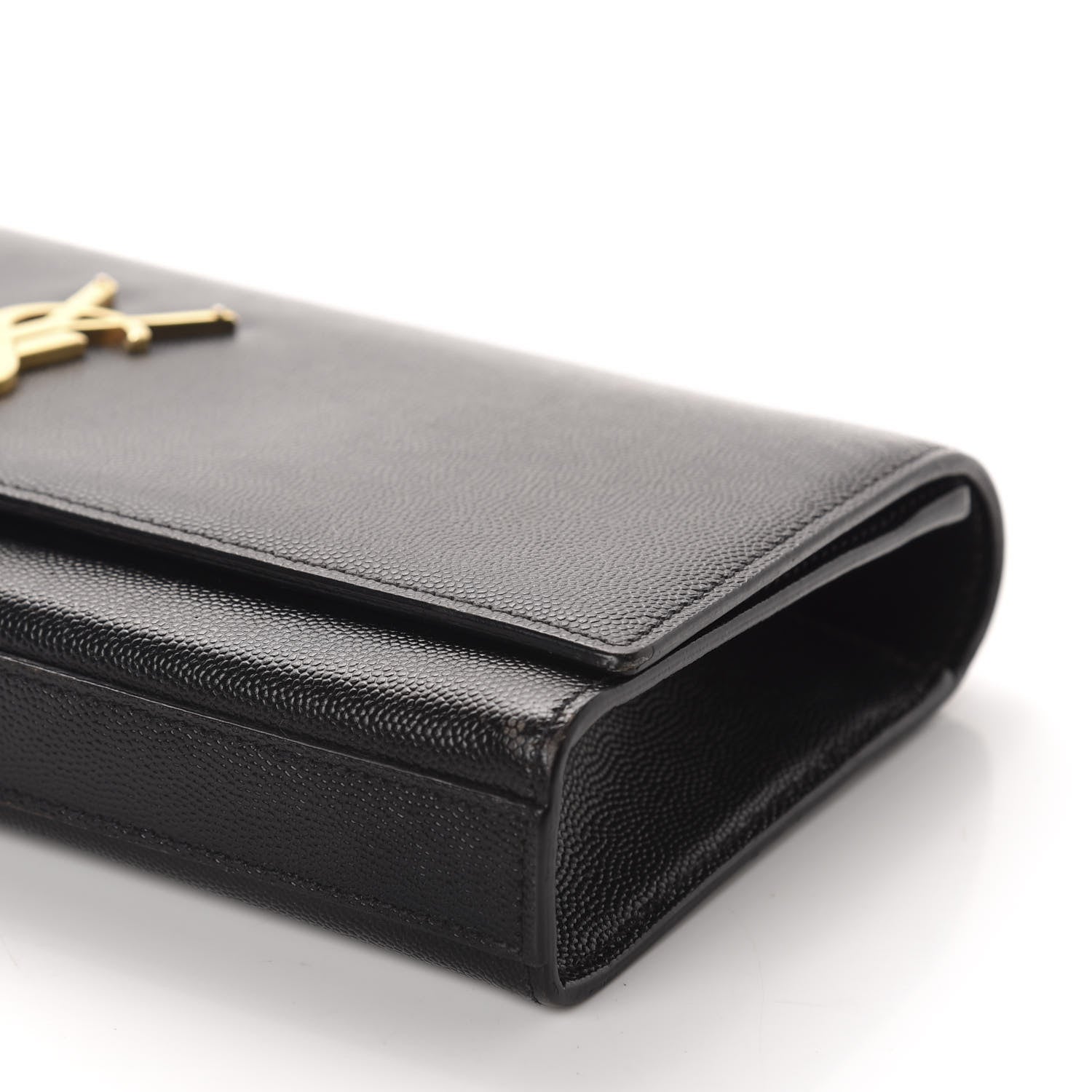 Saint Laurent Grain De Poudre Monogram Cassandre Clutch Black 7 of 10