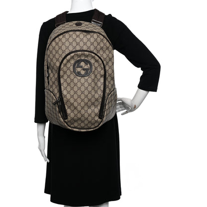Gucci GG Plus Monogram Interlocking G Medium Backpack Dark Brown 2 of 12