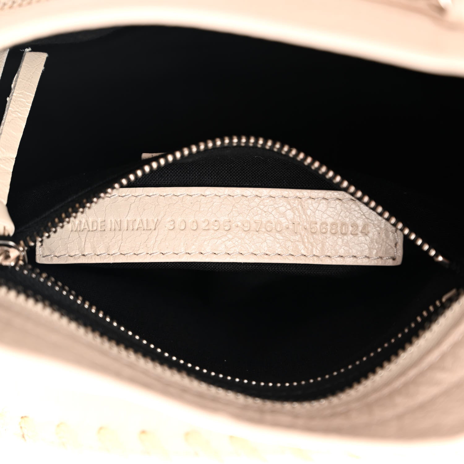 Balenciaga Agneau Classic Silver Hardware Mini City Logo Strap Beige Tapioca 7 of 10