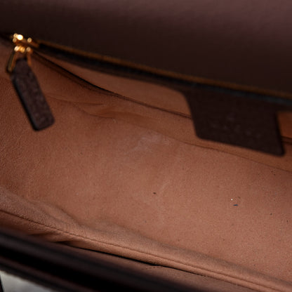 Gucci GG Supreme Monogram Web Small Ophidia Flap Messenger Bag Brown 9 of 15