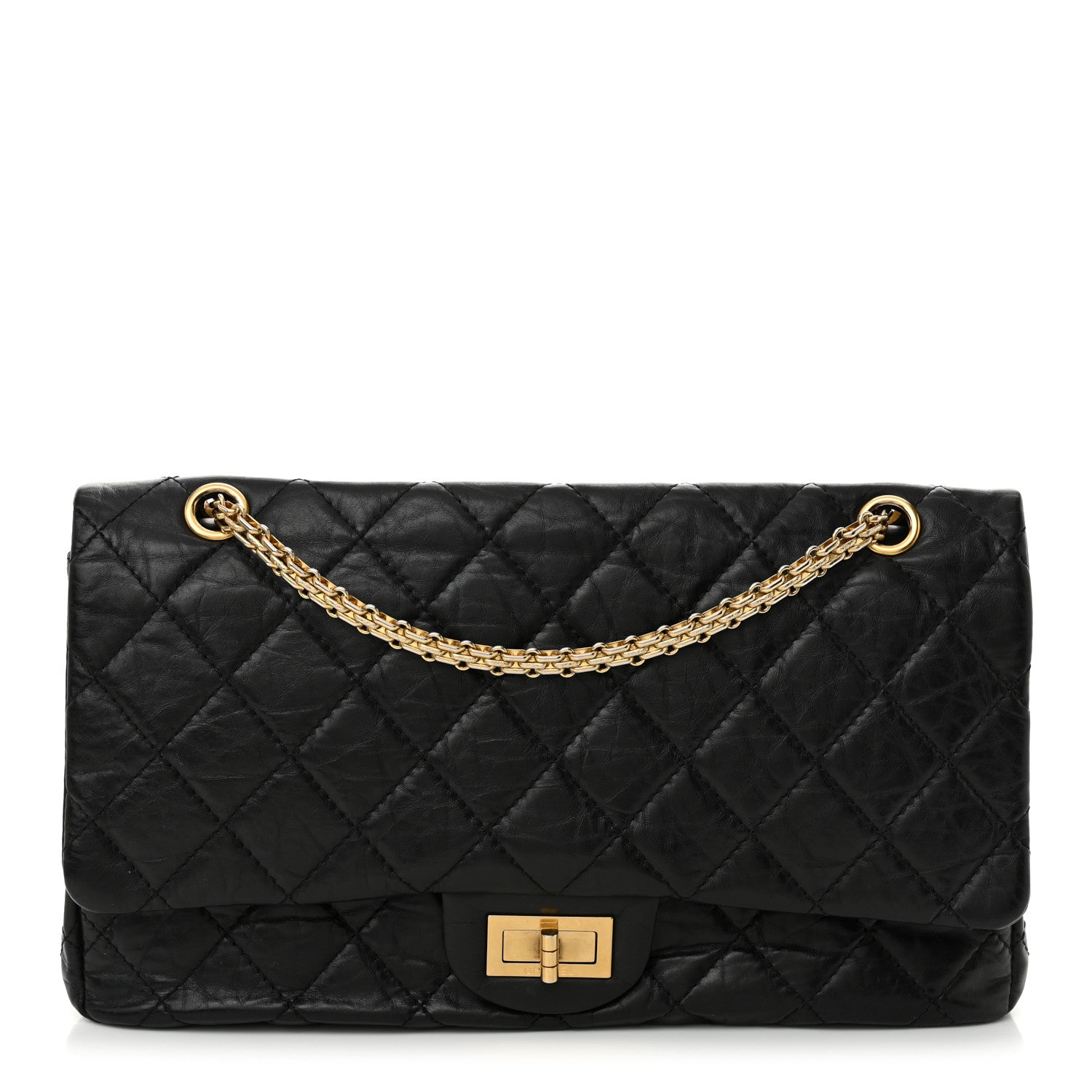 Chanel Aged Calfskin Quilted 2.55 Reissue 227 Flap Black 1 of 15
