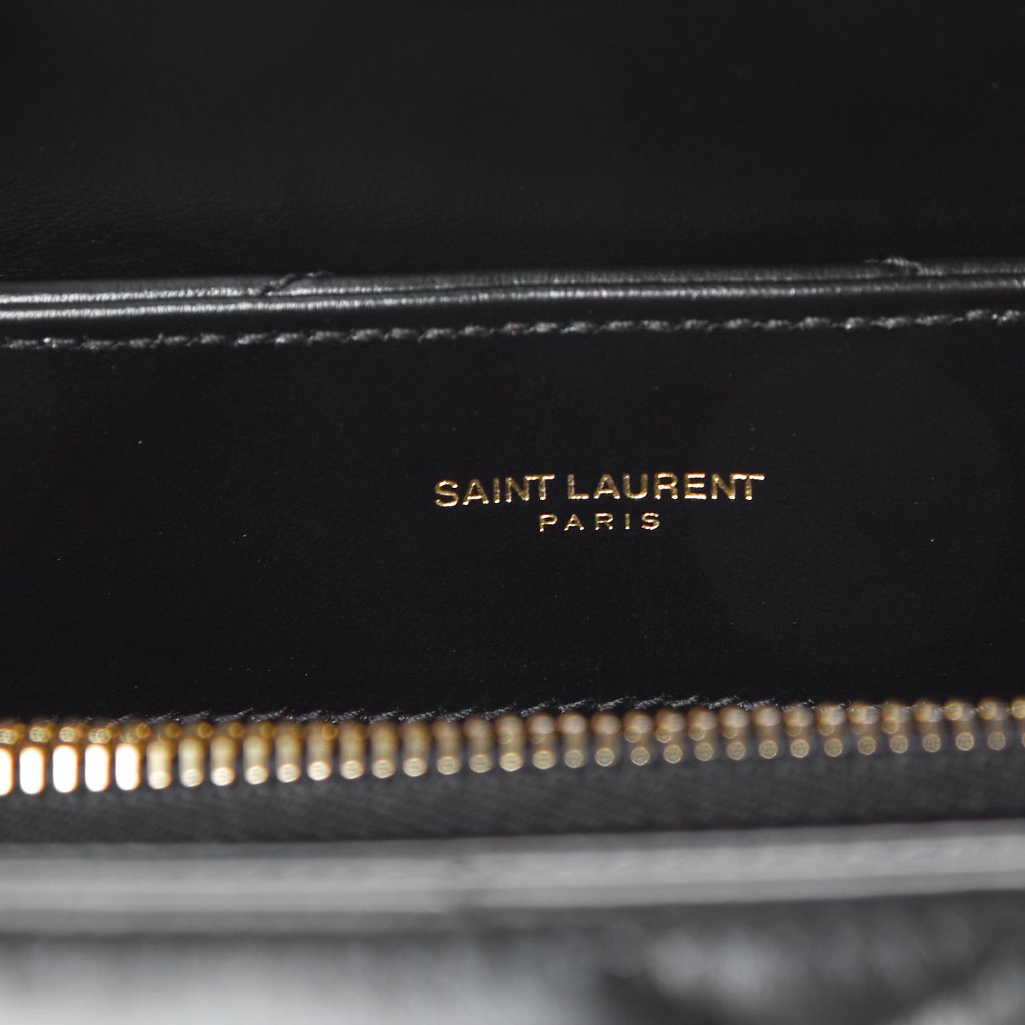 Calfskin Y Quilted Monogram Medium Loulou Chain Satchel Black