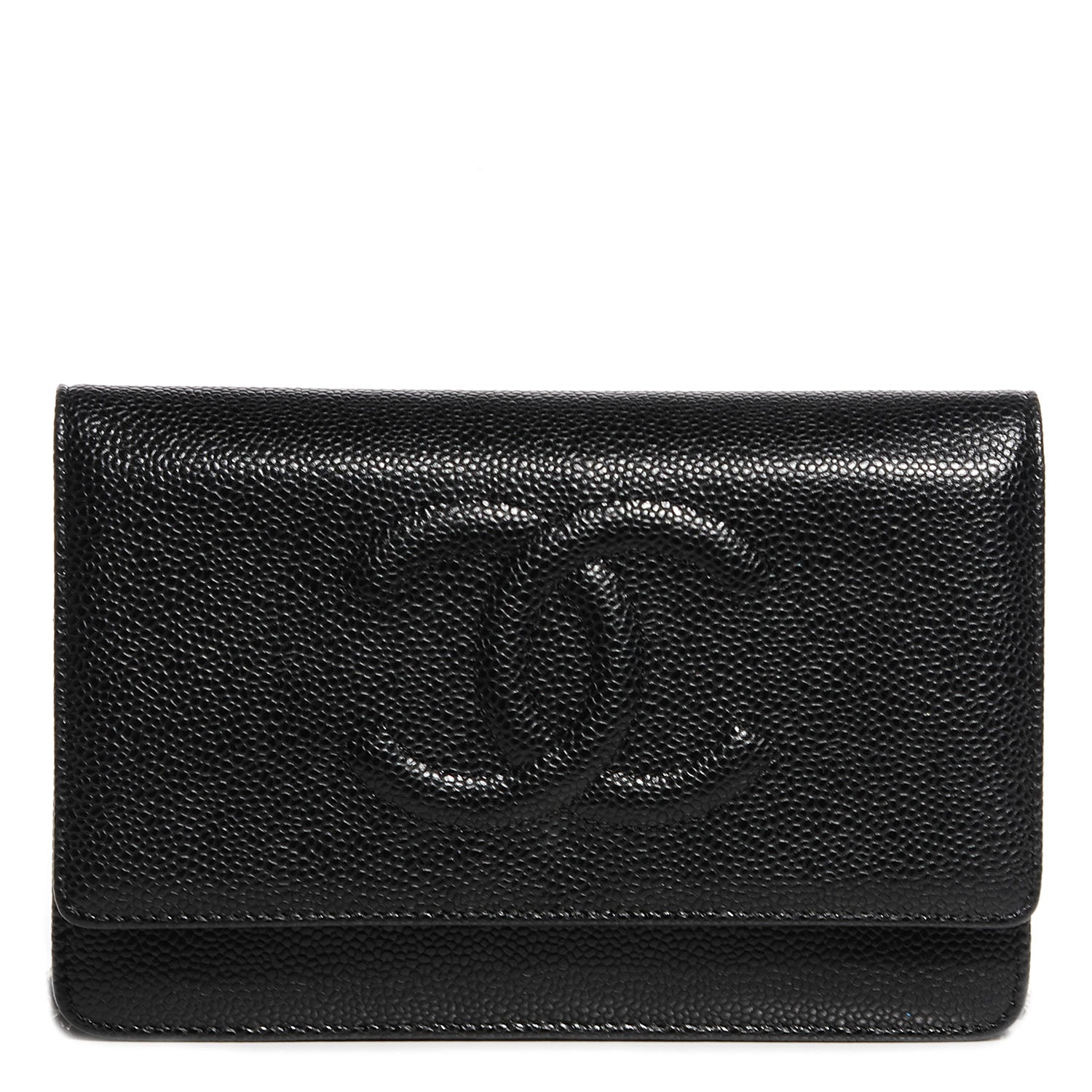 Chanel Caviar Timeless CC Wallet on Chain WOC Black 1 of 8