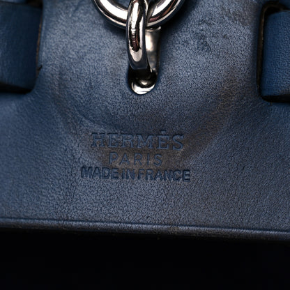 Hermes Toile Vache Calfskin Herbag 39 MM Navy 7 of 20