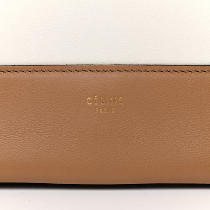 Celine Shiny Smooth Calfskin Medium Frame Shoulder Bag Tan Optic White 6 of 11
