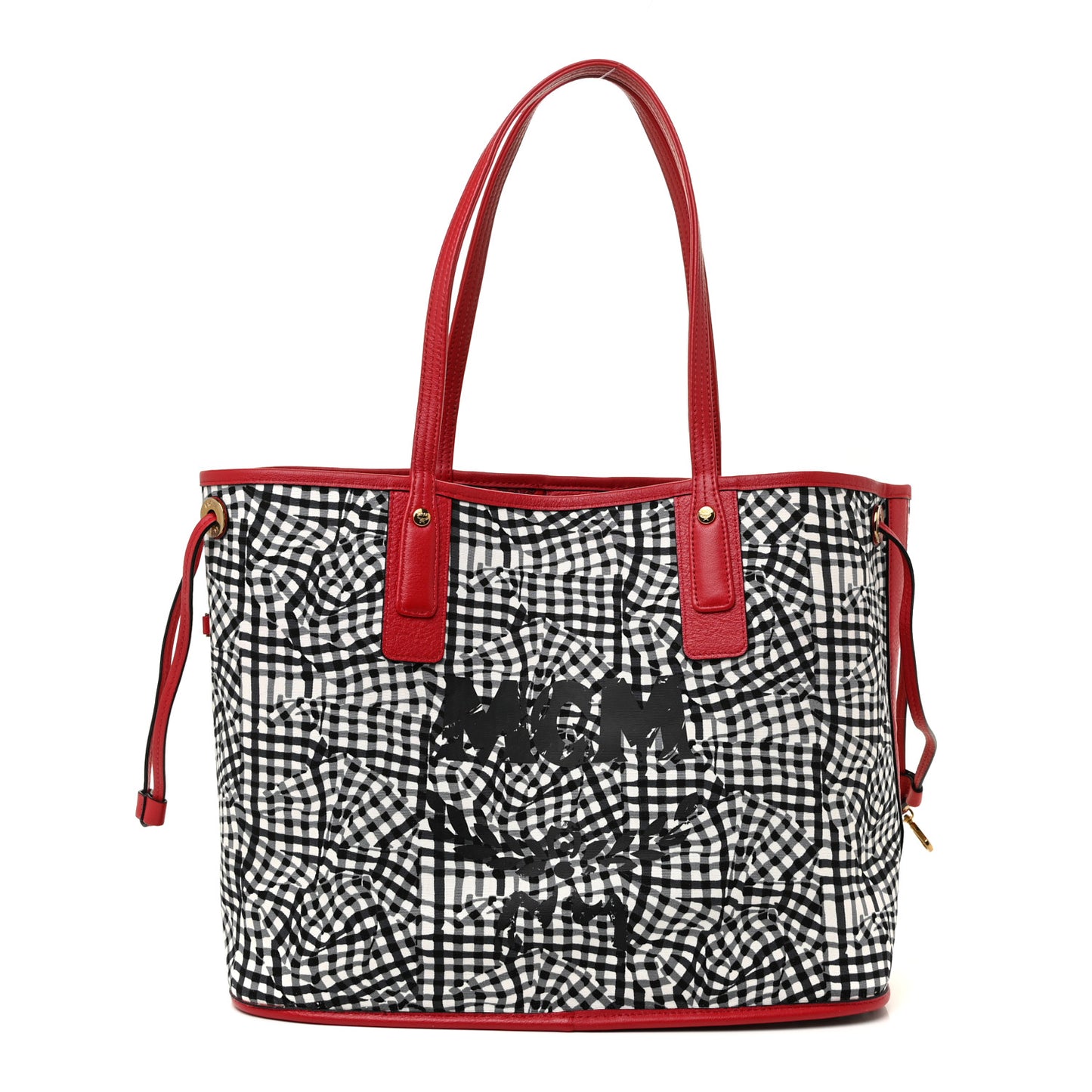 Visetos Medium Liz Reversible Shopper Tote Ruby Red