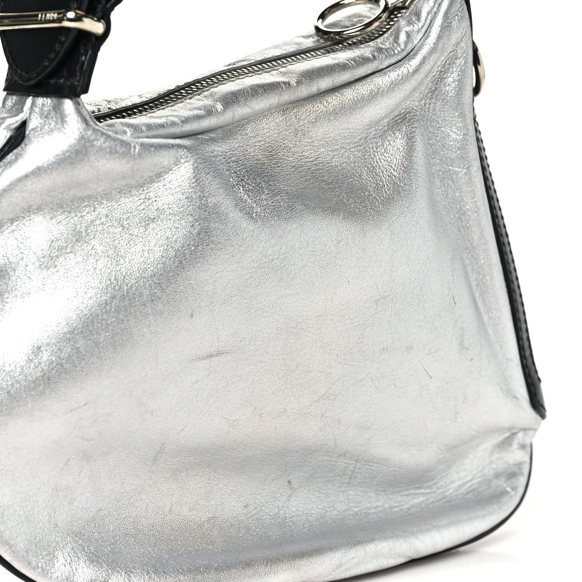 Calfskin Metal Small Oyster Black