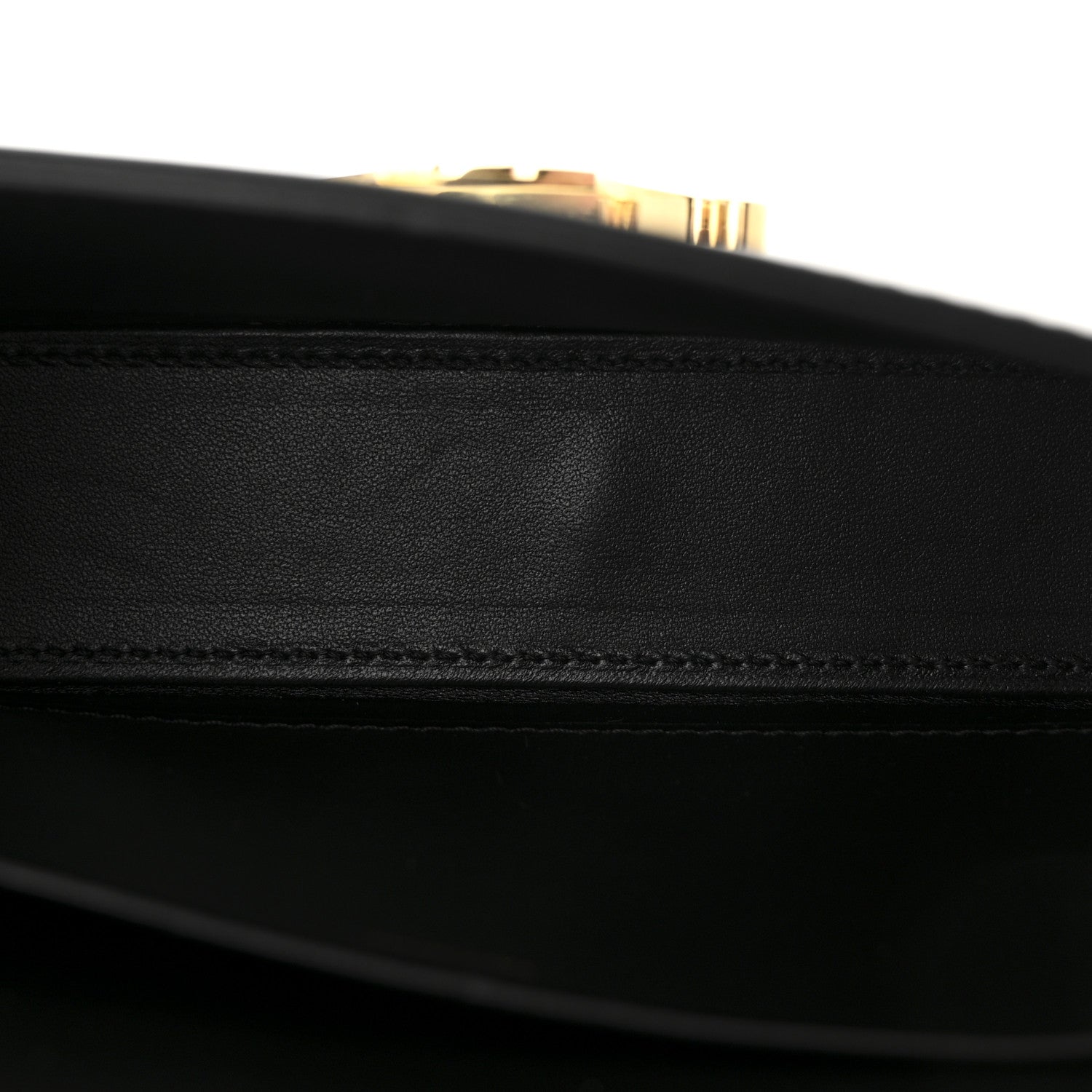 Celine Shiny Calfskin Triomphe Shoulder Bag Black 5 of 10