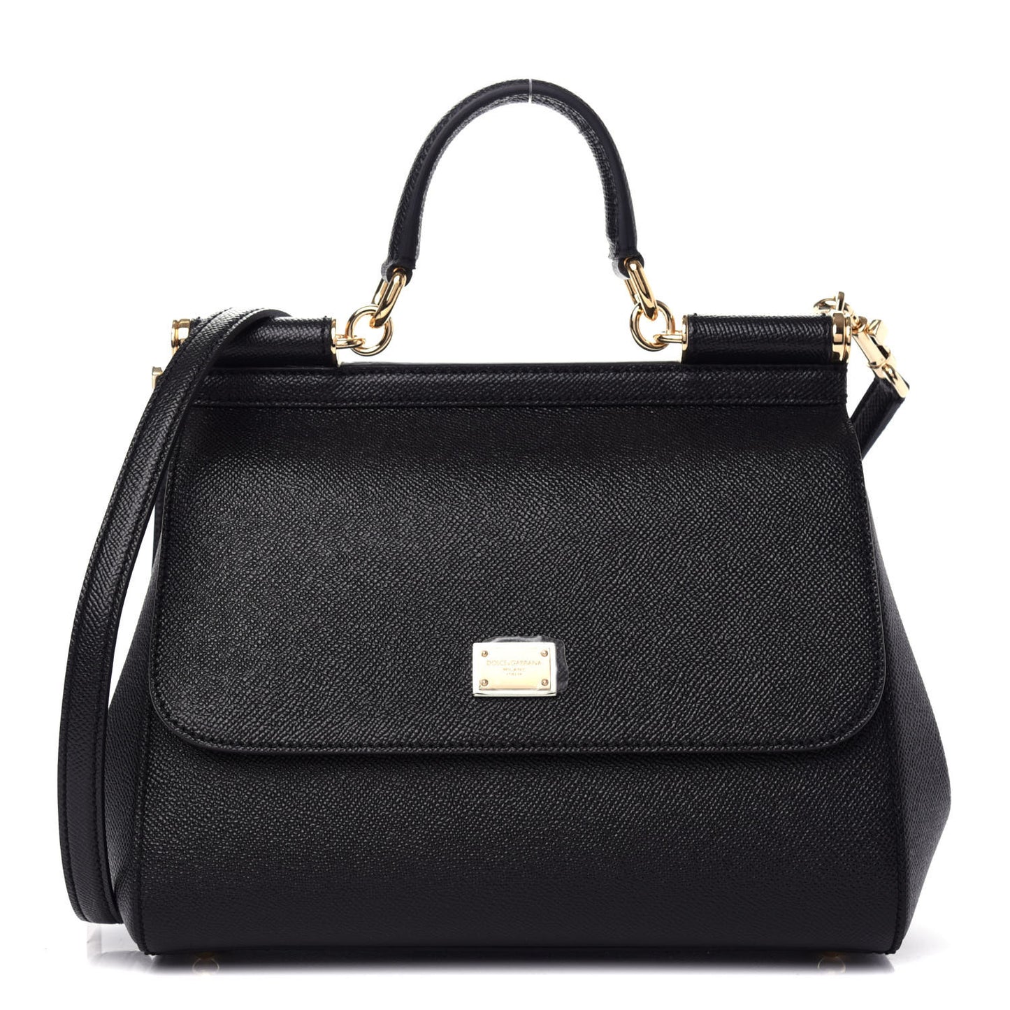 Dauphine Medium Miss Sicily Satchel Black
