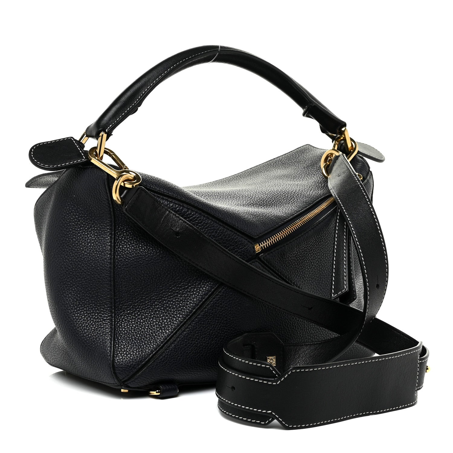Loewe Calfskin Medium Puzzle Bag Marine 2 of 17
