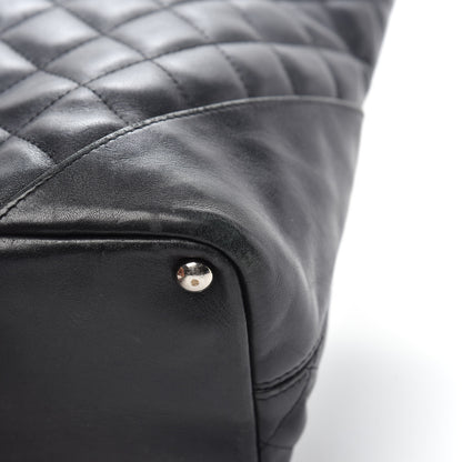 Chanel Calfskin Quilted Medium Cambon Tote Black White 11 of 21