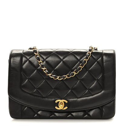 Chanel Lambskin Quilted Medium Single Flap Black 1 of 9