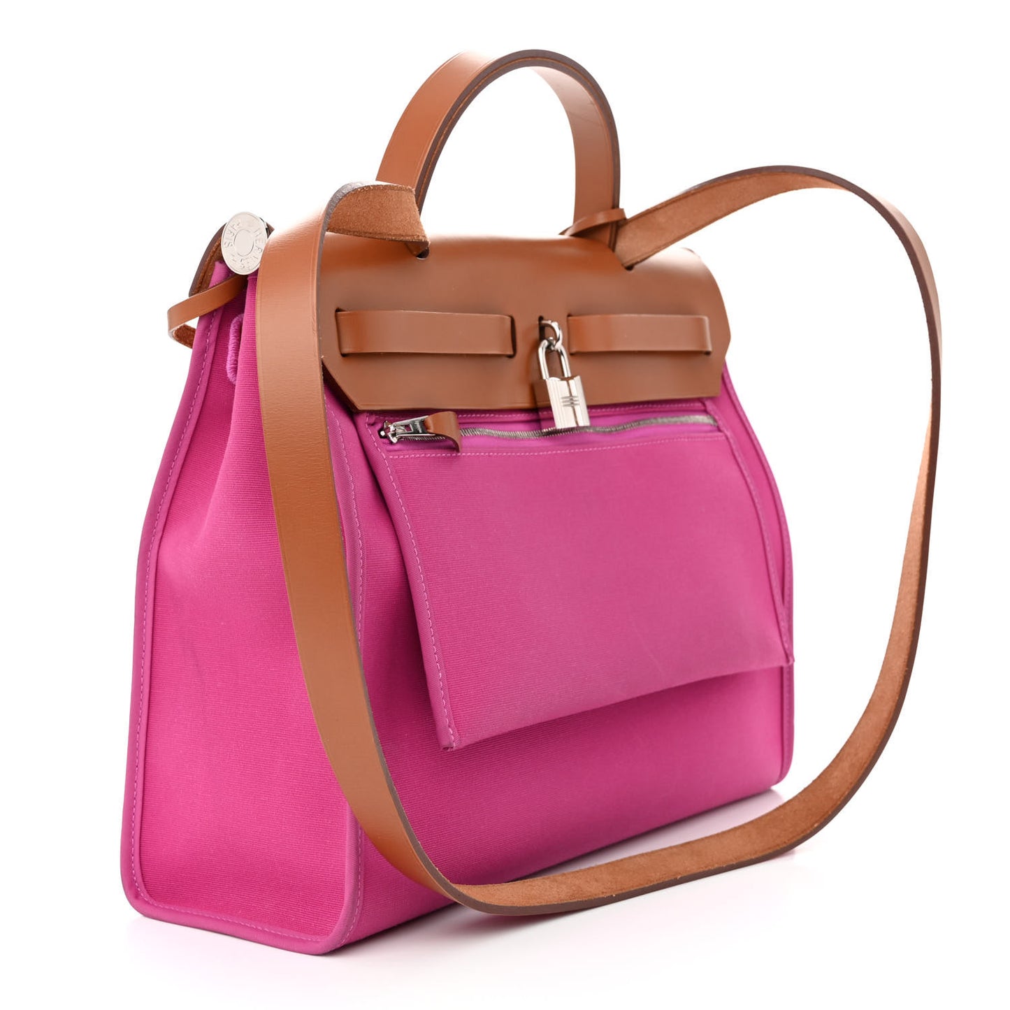 Vache Hunter Toile Herbag Zip 31 PM Magnolia Fauve