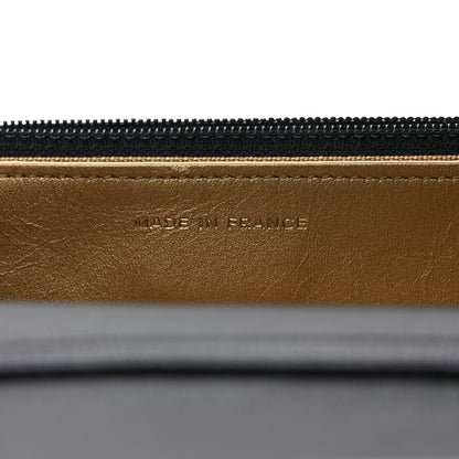 Chanel Lambskin Quilted CC Pearl Crush Wallet on Chain WOC Black 7 of 11