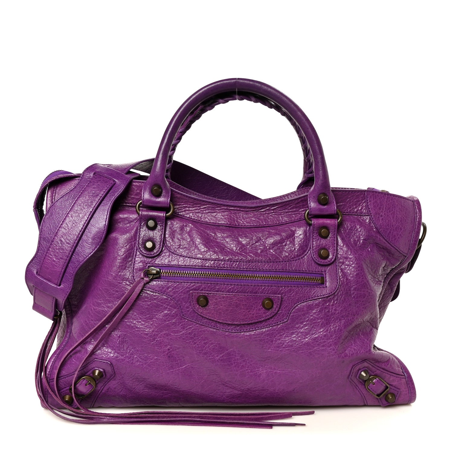 Balenciaga Agneau Classic Hardware City Ultraviolet 1 of 9