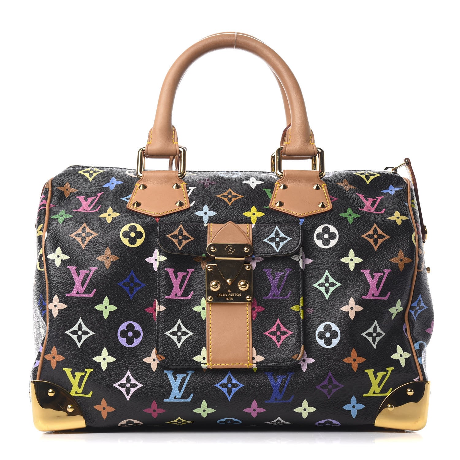 Louis Vuitton Monogram Multicolor Speedy 30 Black 1 of 9