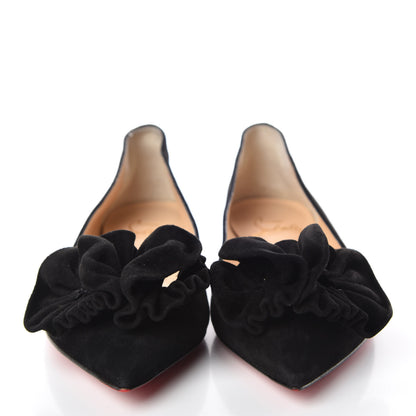 Christian Louboutin Veau Velours Anemosea Flats 36.5 Black 2 of 9