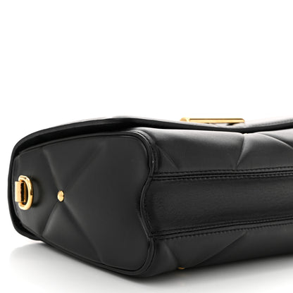 Louis Vuitton Lambskin Quilted Twist MM Black 9 of 10