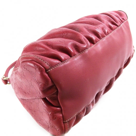 Guccissima Horsebit Hobo Red