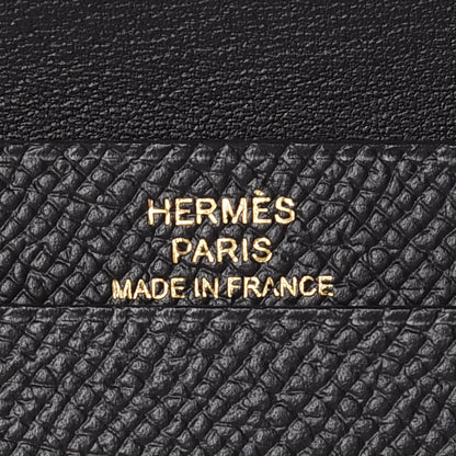 Hermes Epsom Bearn Card Holder Wallet Black 6 of 8