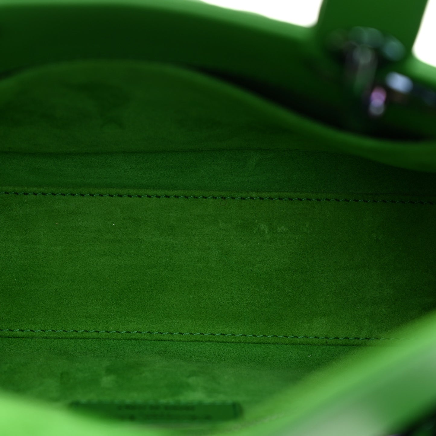 Lambskin Cannage Small Lady Dior Bright Green