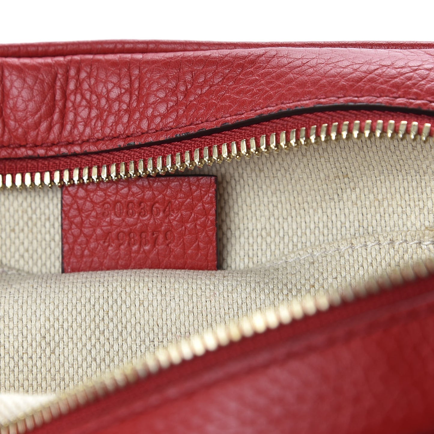 Pebbled Calfskin Small Soho Disco Bag Tabasco Red