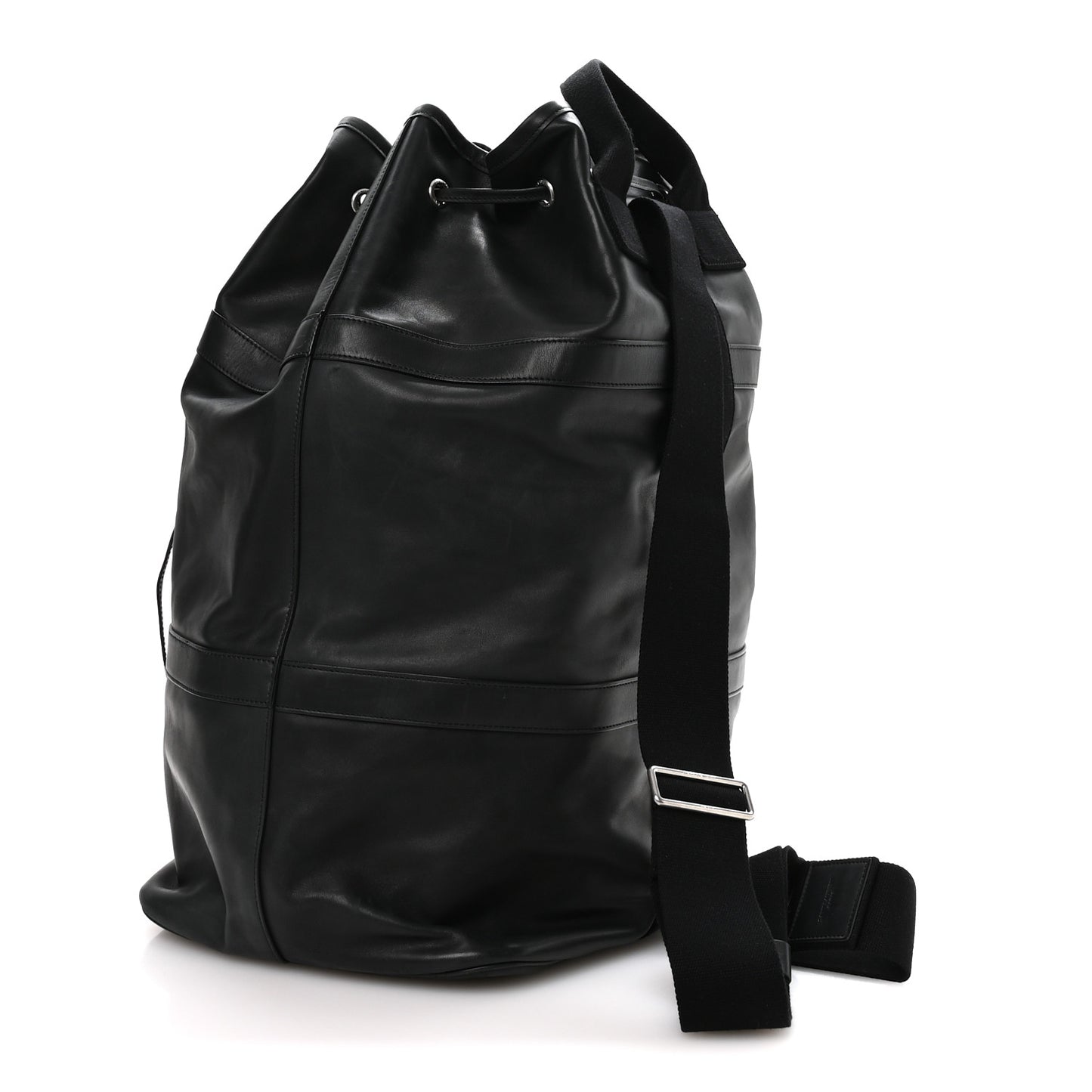Calfskin Rive Gauche Sling Bag Black