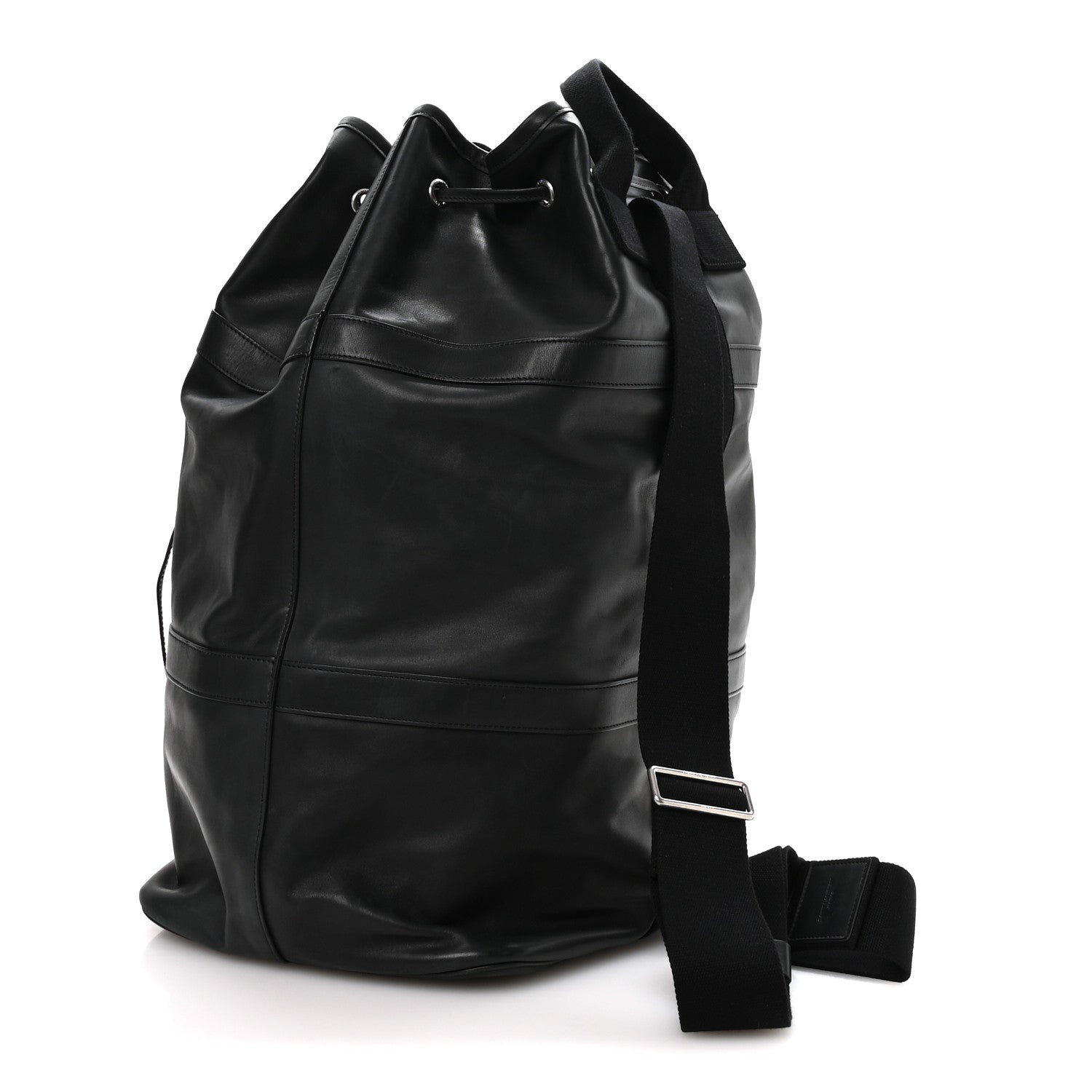 Saint Laurent Calfskin Rive Gauche Sling Bag Black 4 of 11