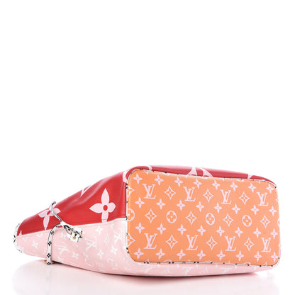 Louis Vuitton Monogram Giant Neverfull MM Rouge 5 of 10