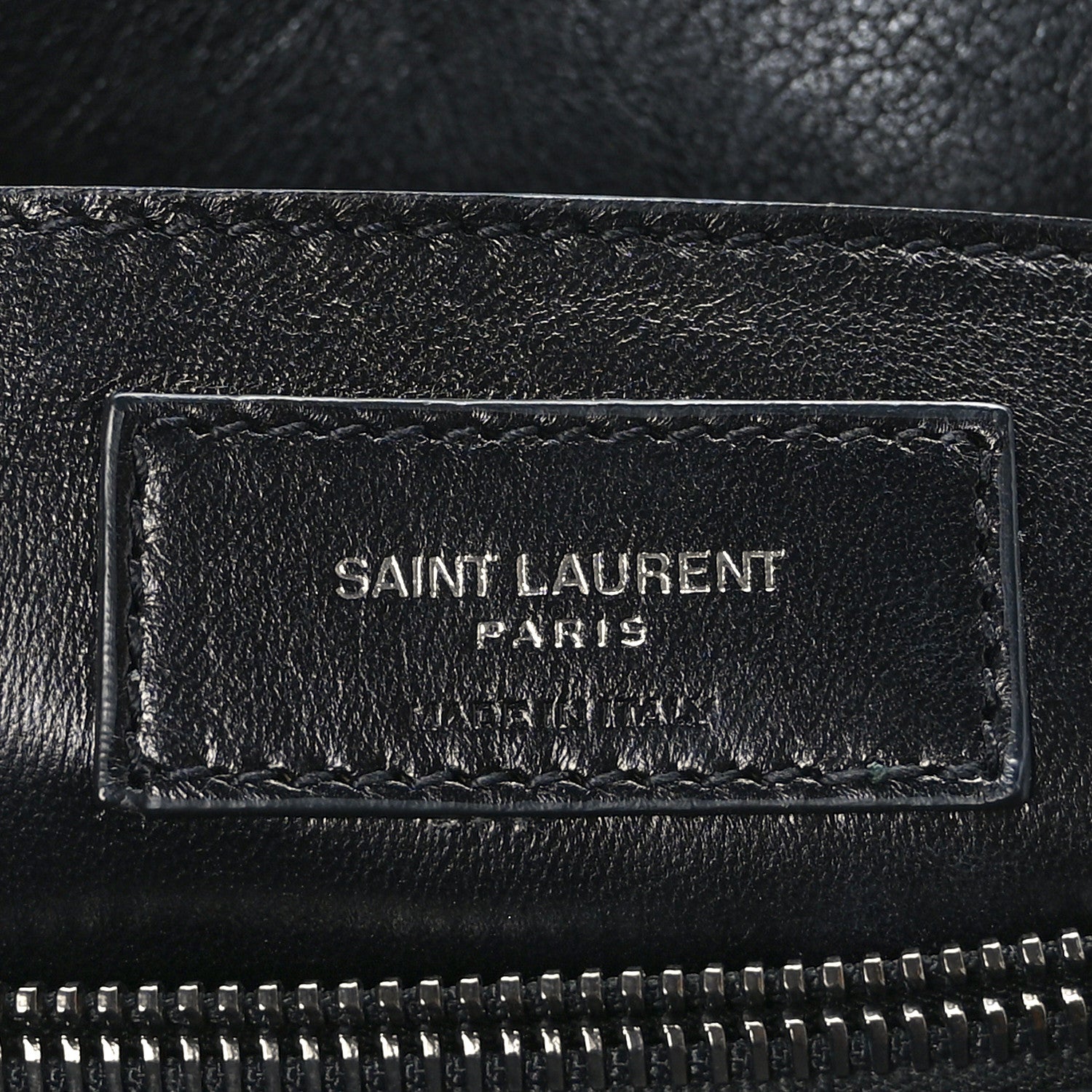 Saint Laurent Sheepskin Matelasse Chevron Monogram Large College Satchel Black 7 of 10