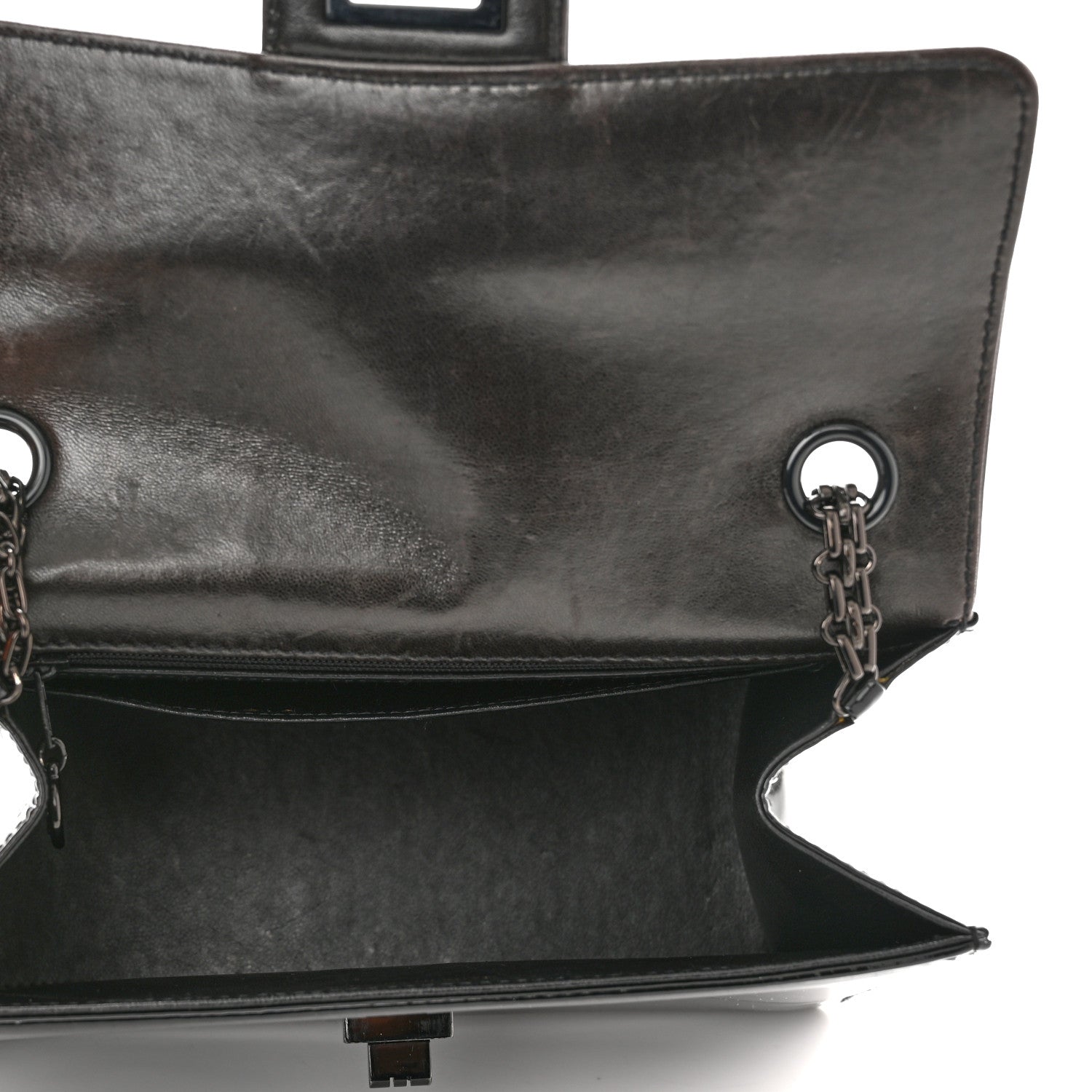 Chanel Patent Mini Reissue Flap Black 5 of 11