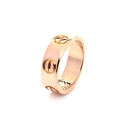 Cartier 18K Pink Gold 5.5mm LOVE Ring 45 3.25 4 of 6