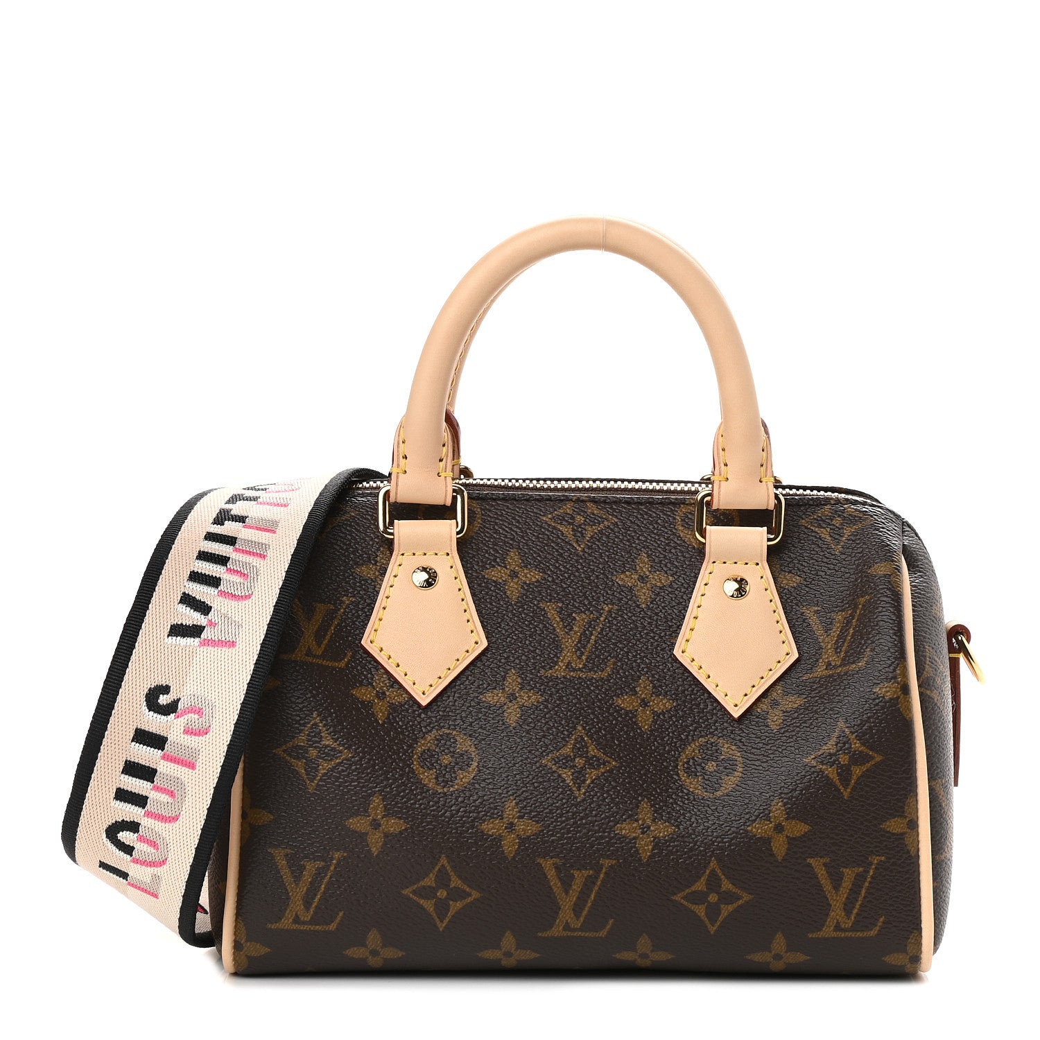 Louis Vuitton Monogram Speedy Bandouliere 20 Black 1 of 8