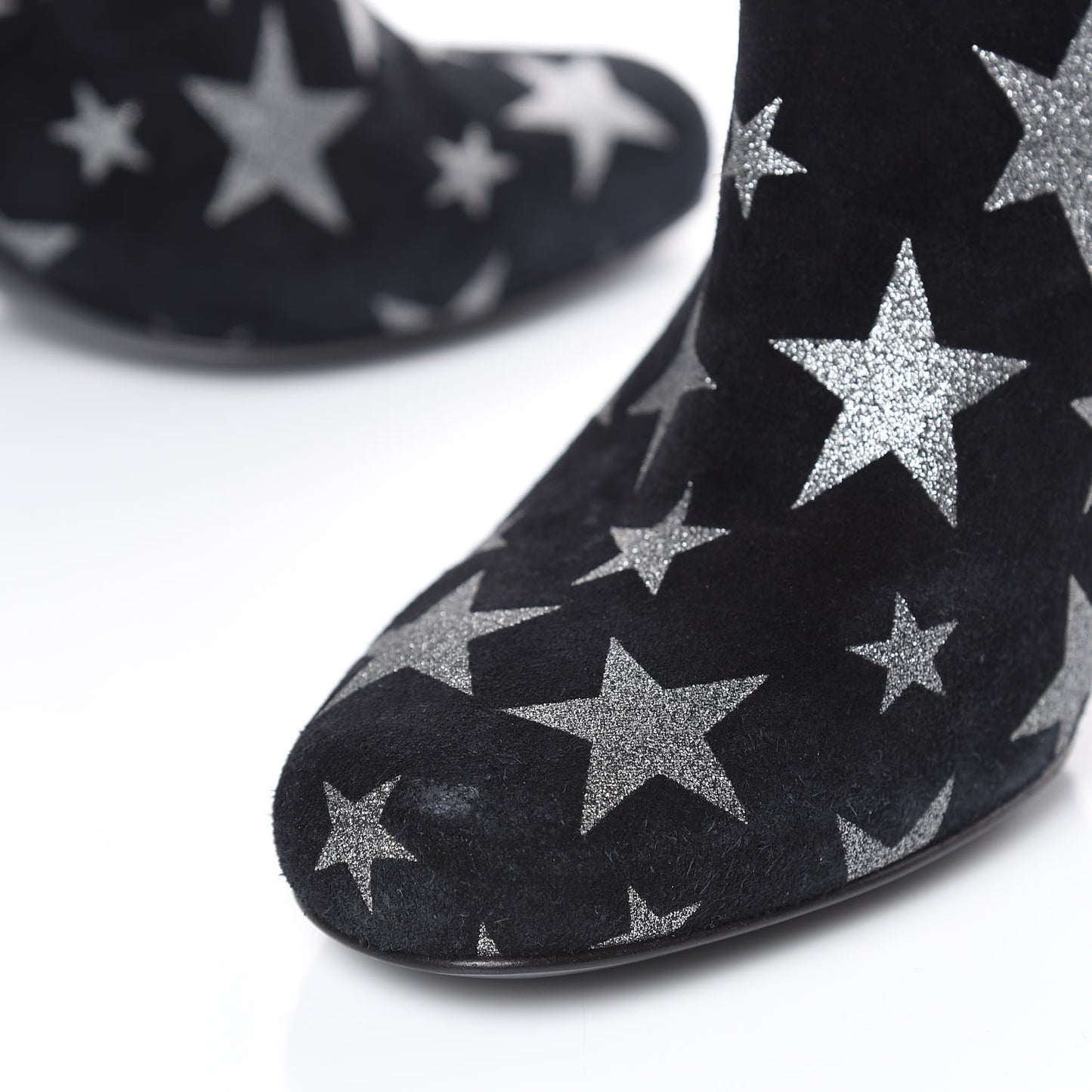 Suede Glitter Stars Babies 90 Ankle Boots 37 Black Argent
