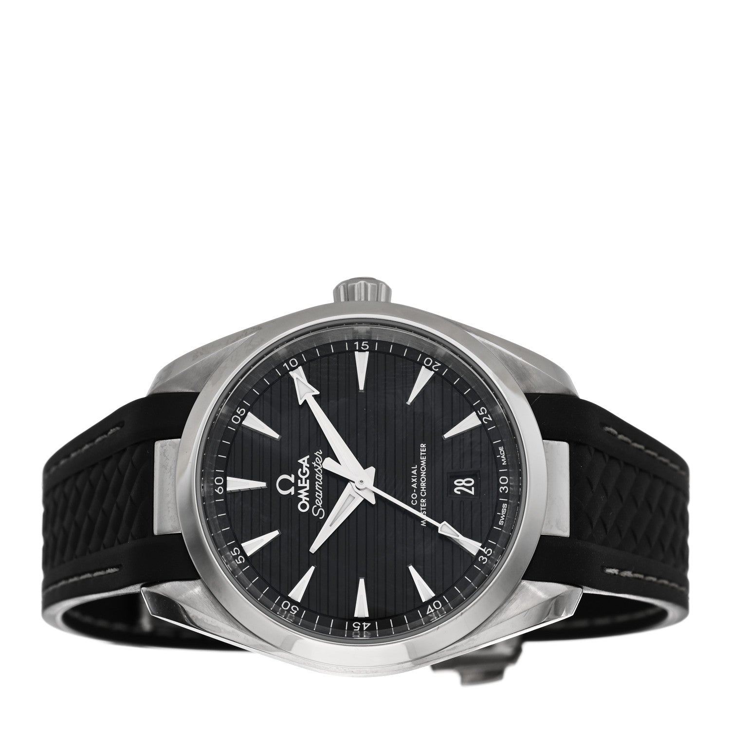Omega Stainless Steel Calfskin 38mm Seamaster Aqua Terra Master Co-Axial Chronometer Automatic Watch Black 220.12.38.20.01.001 2 of 5