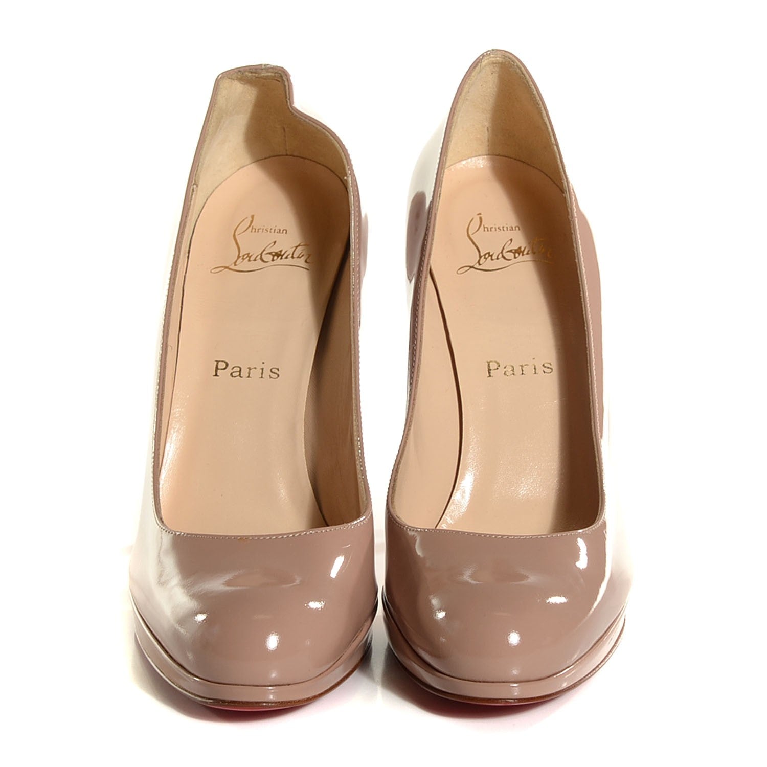 Christian Louboutin Patent New Simple 100 Pumps 40.5 Nude 2 of 7