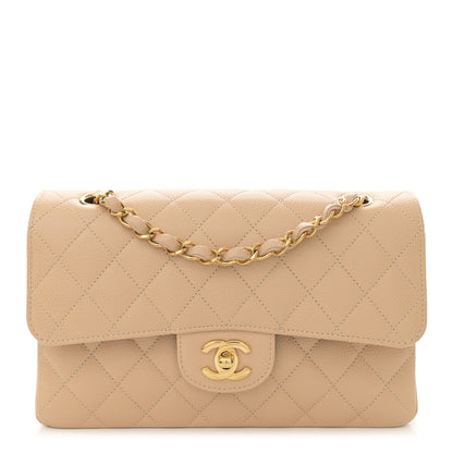 Chanel Caviar Quilted Small Double Flap Beige 1 of 11